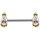 G18K Gold Titanium 1.6x14x7mm #04 Threadless Jew. Nipple Barbell w WH Premium Zirconia Set (AA)