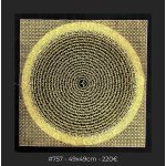 Gold Mantra Mandala, 49x49cm