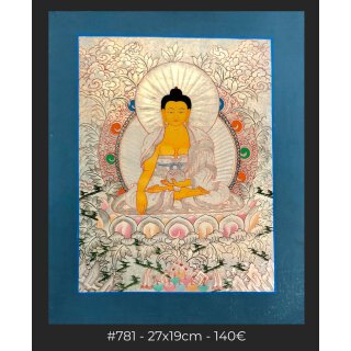 Figure Silver Buddha, 27x19cm
