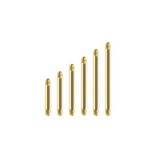 Gold External 1.6 mm Stahl Straight Stem