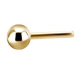 24K gold PVD titanium ball for 0.5 mm TL