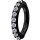 Nickelfrei Belly Hinged Oval Ring #01 Schwarz PVD 1.6mm, mit Premium Zirconia - handpoliert - (nur solange der Vorrat reicht)
