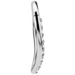 Nickelfrei Hinged V-förmiger Clicker-Ring 1.2mm mit Premium Zirkonia