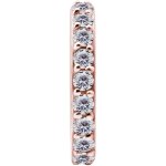 Nickelfree Belly Hinged Oval Ring #01 Rosegold PVD 1.6mm, with Premium Zirconia - handpolished