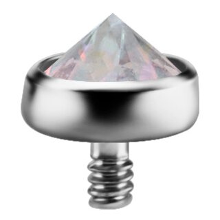 Titan jew. mini disc 0.8 mm for 1.2 mm internal jewellery (set inverted) - Premium Zirconia