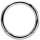 Nickelfrei Hinged Ring (Segment Optik) - handpoliert