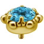18K Gold Internal Attachm. #31 TO with a genuine blue...