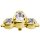 18K Gold Internal Attachm. #77 w Premium Zirconia for 1.2 mm Internal Jewellery