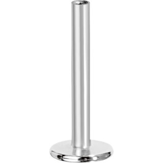 Int.Titan Labret Stud with 04mm plate, 1.6x08 mm outer diameter (with 0.8 mm inner thread) - (as long as stocked)