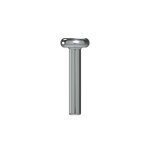 FleXternal titanium labret stud 2.5 mm plate - 1.2 mm (for M0.8 mm, US0.9 mm internal thread and Push Pin (TL)) - (Made in Germany) - (as long as stocked)