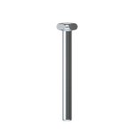 FleXternal titanium labret stud 3 mm t-plate - 1.2 mm Stud with triangular plate (for M0.8 mm, US0.9 mm internal thread and Push Pin (TL)) - (made in Germany)