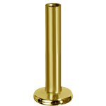 18K Gold Labret Stud 1.2 mm, 03 mm Plate (0.8 mm internal...