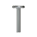FleXternal titanium labret 4 mm plate, 1.6 mm stud -  (for M0.8 mm, US0.9 mm internal thread and Push Pin (TL)) - (Made in Germany) - (as long as stocked)