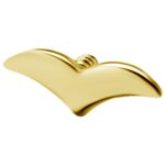 24K Gold PVD Titanium Internal Attachment 05 Bird - 0.8...