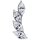 Int. Steel Attachment 56 -  for 1.2mm Barbell/Labret/Mini-DA with Marquise Cubic Zirconia Set