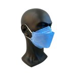 FFP2 Atemschutzmaske, Fischmaske, verschiedene Farben, speziell für Brillenträger geeignet (Made in Germany)