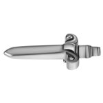 Internal nickelfree Att. 04 10 mm Dagger w ext. thread for barbell/labret/Mini-Dermal Anchor with 0.8mm int. thread - (as long as stocked)