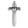 Internal nickelfree Att. 04 10 mm Dagger w ext. thread for barbell/labret/Mini-Dermal Anchor with 0.8mm int. thread - (as long as stocked)