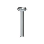 FleXternal titanium labret stud 2.5 mm plate - 1.0 mm (for M0.8mm, US0.9 mm internal thread and Push Pin (TL)) - (Made in Germany) - (as long as stocked)