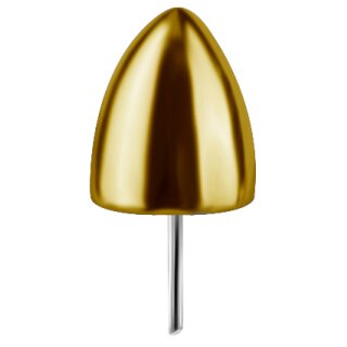 18K Gold Attachm. spike #12 for 0.5mm TL