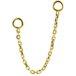 18K Chain for Clicker, etc. 26 - 40 mm length (for max. 1.2mm)