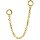 18K Chain for Clicker, etc. 26 - 40 mm length (for max. 1.2mm)