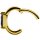 18K Gold Jew. Hinged Rook Ring/Clicker #05 1.2mm w Premium Zirconia