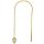 18K Threader Ear-Chain (10cm length) w Marquise Premium Zirconia