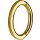 Nickelfreier 24K Gold Ovaler Bauchnabel Clicker Ring #02 1.6mm
