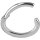 Nickelfree Belly Hinged Oval Ring #02 1.6mm