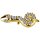 18K Gold Internal Attachm. #143 Snake with Premium Zirconia for 1.2 mm Internal Jewellery