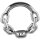 18K Whitegold Hinged Segment Ring Chain