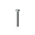FleXternal titanium labret 2.5 mm t-plate - 1.0 mm stud with triangular plate (for M0.8 mm, US0.9 mm internal thread and Push Pin (TL)) - (Made in Germany)