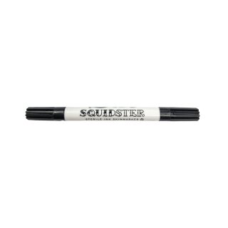 Squidster Tattoo Mini - Brush + 2 mm - non-sterile 2 in 1 pen (vegan)