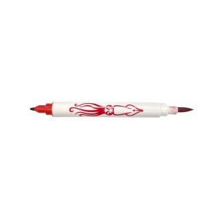 Squidster Tattoo Mini - Brush + 2 mm - non-sterile 2 in 1 pen (vegan)