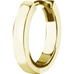 Nickel-free CoCr 18K gold PVD hoop earrings #11 (pair),...