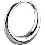 Nickel-free CoCr Hoop Earrings #09 (Pair), 0.8 mm