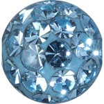 Crystal Ball 1.6 mm with Crystals, Double Threaded, Epoxy - (as long as stocked)