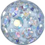 Crystal Ball 1.6mm mit Crystals, Double Threaded, Epoxy (nur solange der Vorrat reicht)