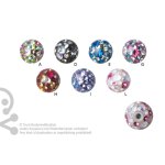 Crystal Ball Multi 1.6mm with Crystals, Epoxy (as long as on stock)