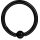 Ball Closure Ring 1.6 mm Black Steel - (as long as stocked)