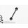 Black Straight Steel Barbell 1.6mm with Balls, (individual parts)