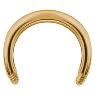 External Gold 1.2 mm Steel Circular Stem