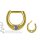 Jew. Steel Septum Clicker Gold #03 1.6 mm - (as long as stocked)
