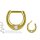 Jew. Steel Septum Clicker Gold #03 1.6mm (as long as on stock)