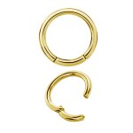 Hinged Ring 24K Gold Steel Clicker (Segment Optik)
