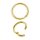 24K Gold PVD Steel Hinged Ring Clicker (Segment Optics)
