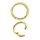 24K Gold PVD Steel Hinged Ring Clicker (Segment Optics)