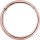 Hinged Ring Rosegold Steel Clicker (Segment Optik)