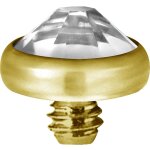 24K Gold PVD Titanium Jew. Disc 0.8 mm for 1.2 mm...